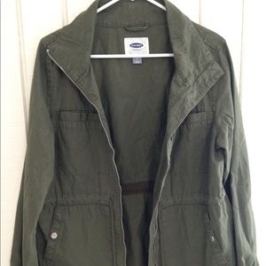 Women's green military jacket
